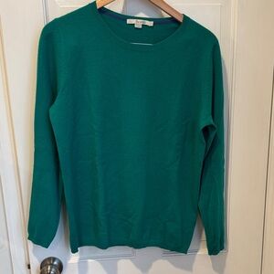 Boden green cashmere crewneck